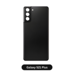 Back Glass with Camera Lens and Adhesive for Samsung Galaxy S21 Plus Phantom Black