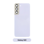 Back Glass with Camera Lens and Adhesive for Samsung Galaxy S22 Bora Purple