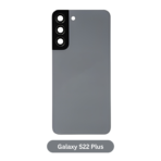 Back Glass with Camera Lens and Adhesive for Samsung Galaxy S22 Plus Graphite