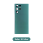 Back Glass with Camera Lens and Adhesive for Samsung Galaxy S22 Ultra Green