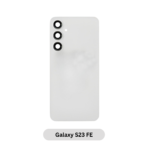 Back Glass with Camera Lens and Adhesive for Galaxy-S23FE-Cream/White