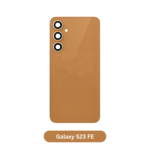 Back Glass with Camera Lens and Adhesive for Samsung Galaxy S23 FE Tangerine
