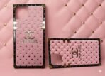 Squre Cheese Case Leather for Apple iPhone-13/14/15=(Pink) - Image 2
