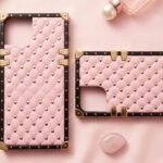 Squre Cheese Case Leather for Apple iPhone-14plus/15plus=(Pink)
