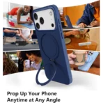 Core 360 Grip Magsafe Silicone Case For iPhone-17Pro-Blue - Image 2