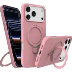 360 Grip Magsafe Silicone Case For iPhone 14 Pro Max Pink