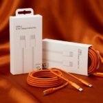 Ap.No Logo Super Fast IPhone Cable=type C to type C=(3ft/1m)(ORANGE COLOUR)