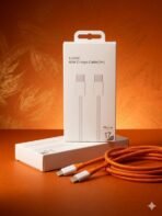 Ap.No Logo Super Fast IPhone Cable=type C to type C=(3ft/1m)(ORANGE COLOUR) - Image 2
