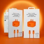 Ap.No Logo Super Fast IPhone Combo Charger 60W=(Type C to Type C)(ORANGE COLOUR)