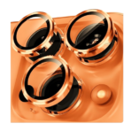 Camera Lens Tempered Glass Ring for iPhone 17 Pro / 17 Pro Max Orange