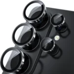 Camera Lens Tempered Glass Ring for Samsung S24 Black