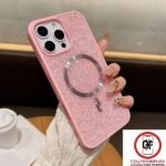 Moonlight glitter magsafe case for iphone-14plus/15plus-pink