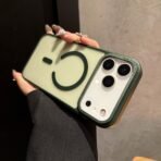 Nexus matte magsafe case for iphone-16pro-dark green