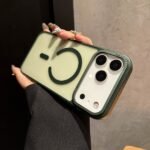 Nexus matte magsafe case for iphone-16pro-dark green