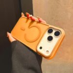 Nexus matte magsafe case for iphone-16pro-orange